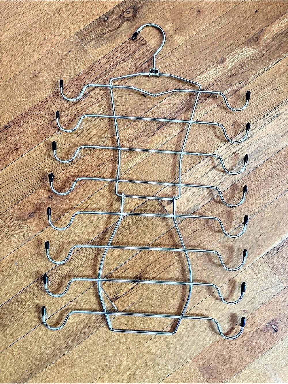 Closet Hanger Organizer Silver & Black